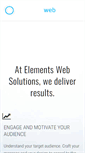 Mobile Screenshot of elementswebsolutions.com