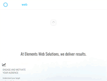 Tablet Screenshot of elementswebsolutions.com